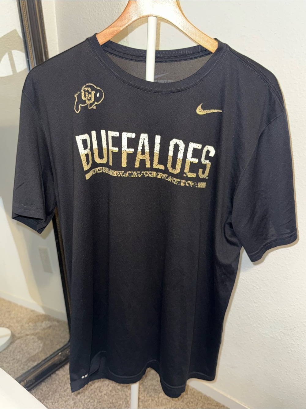 Nike Dri-FIT Colorado Buffaloes Black T-Shirt Size XL